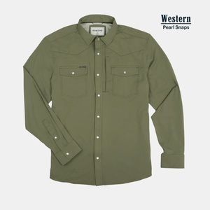 Poncho “Brazos” style pearl snap fishing shirt